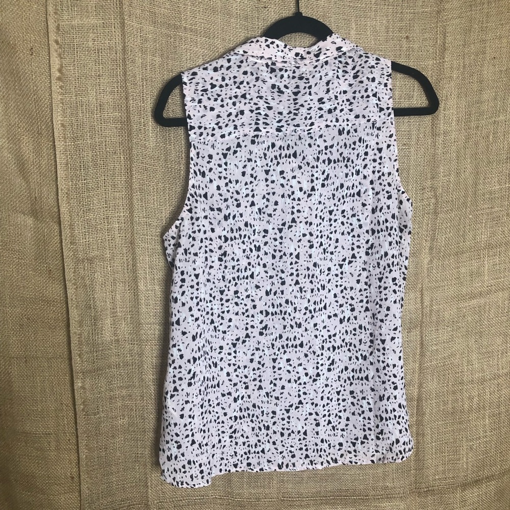 Banana Republic SZ LP Pink Black Top Fun Quirky - Picture 4 of 6